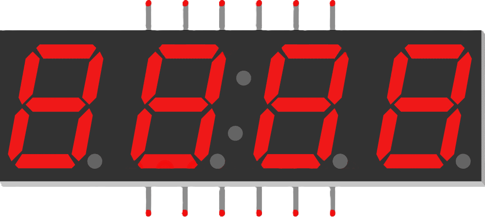 Image of 7 Segment Display(4 Digit)