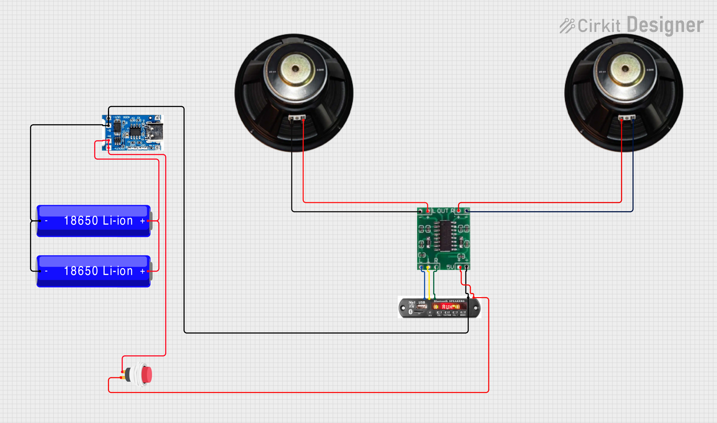 Image of Battery-Powered MP3 Player with Amplified Dual Speakers