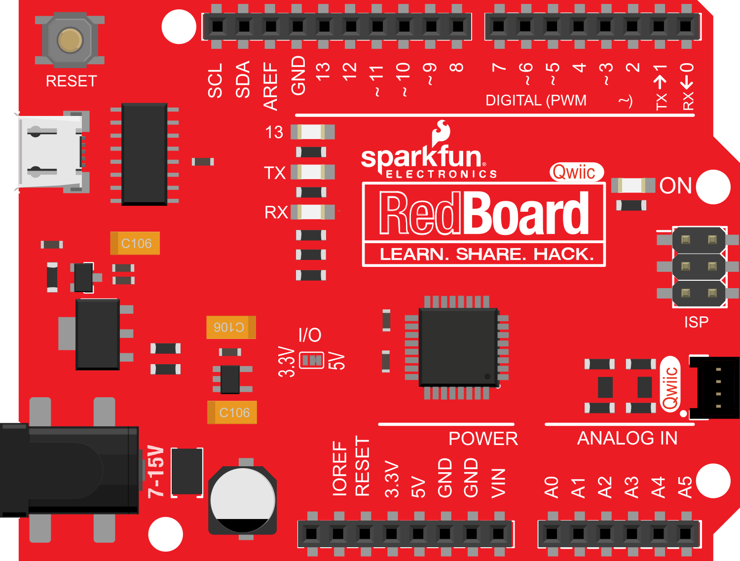 Image of SparkFun RedBoard Qwiic