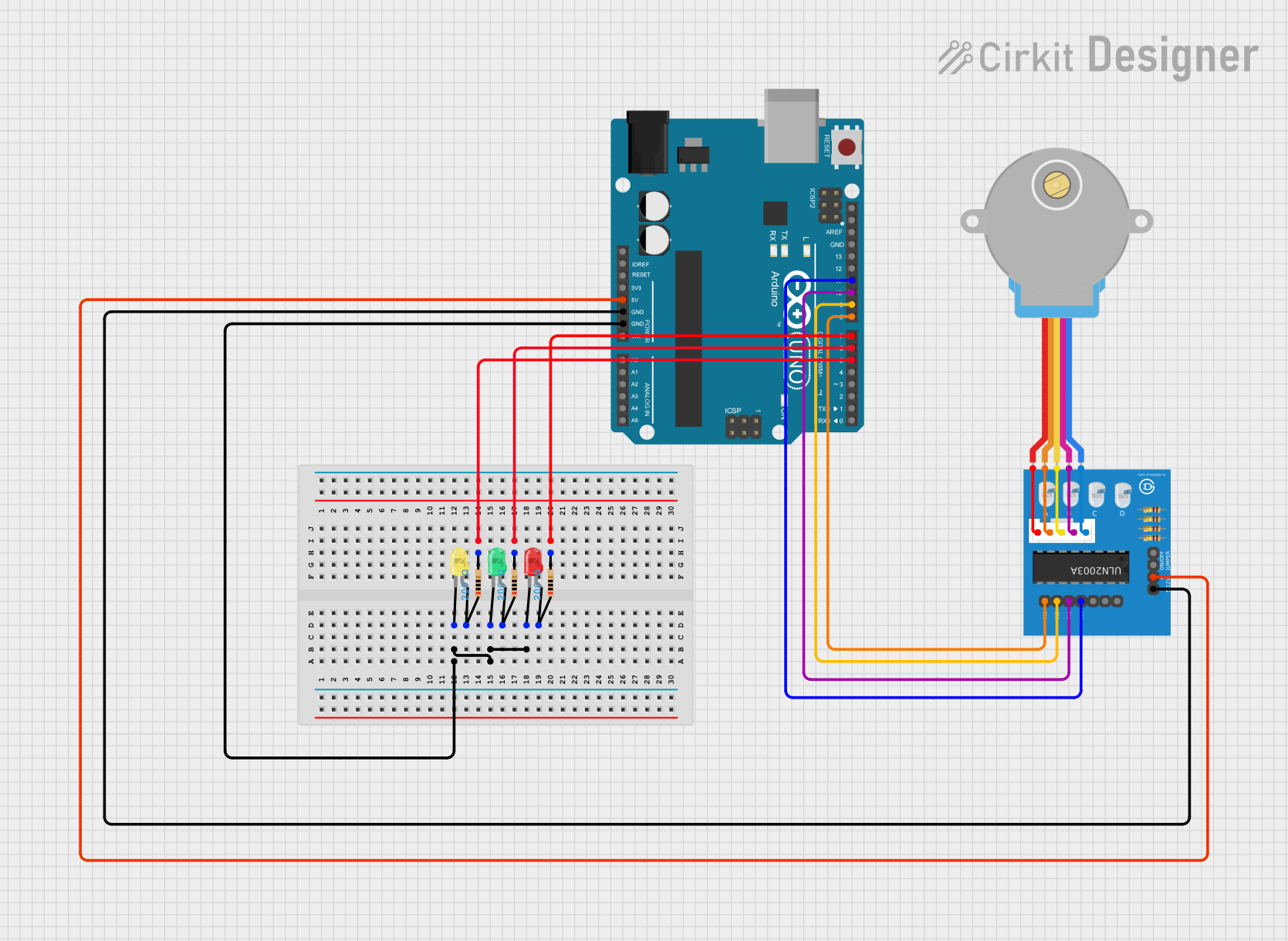 Image of RFID #6: A project utilizing Adafruit Gear-Reduced Stepper Motor (small) in a practical application