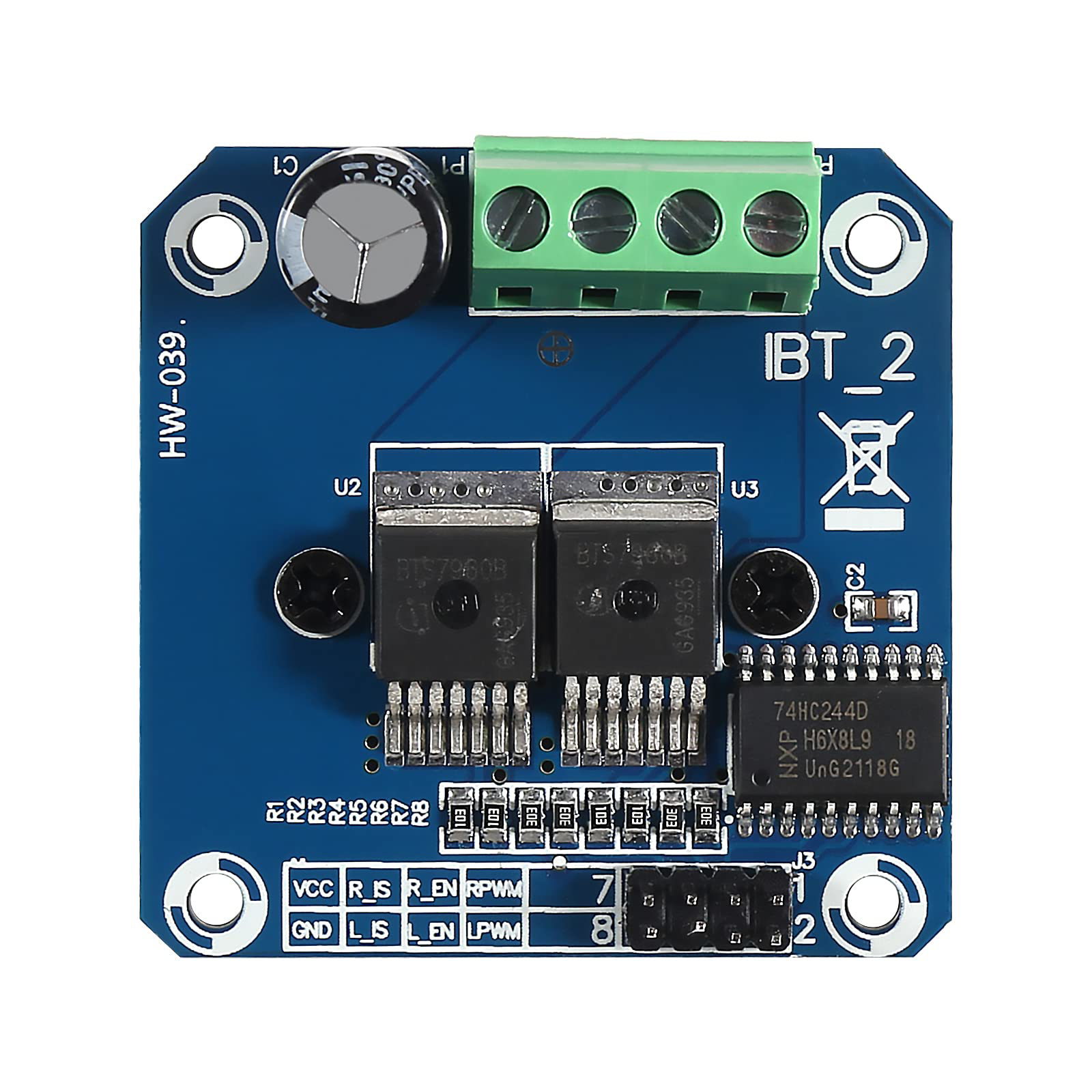 Image of BTS7960 High Current 43A H-Bridge Motor Driver