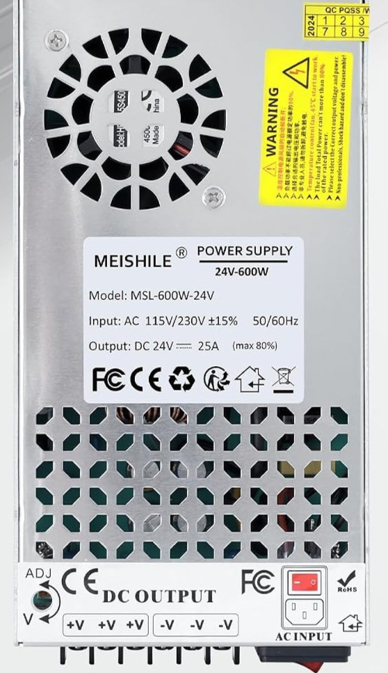 Image of 120V AC to 24V DC 600W