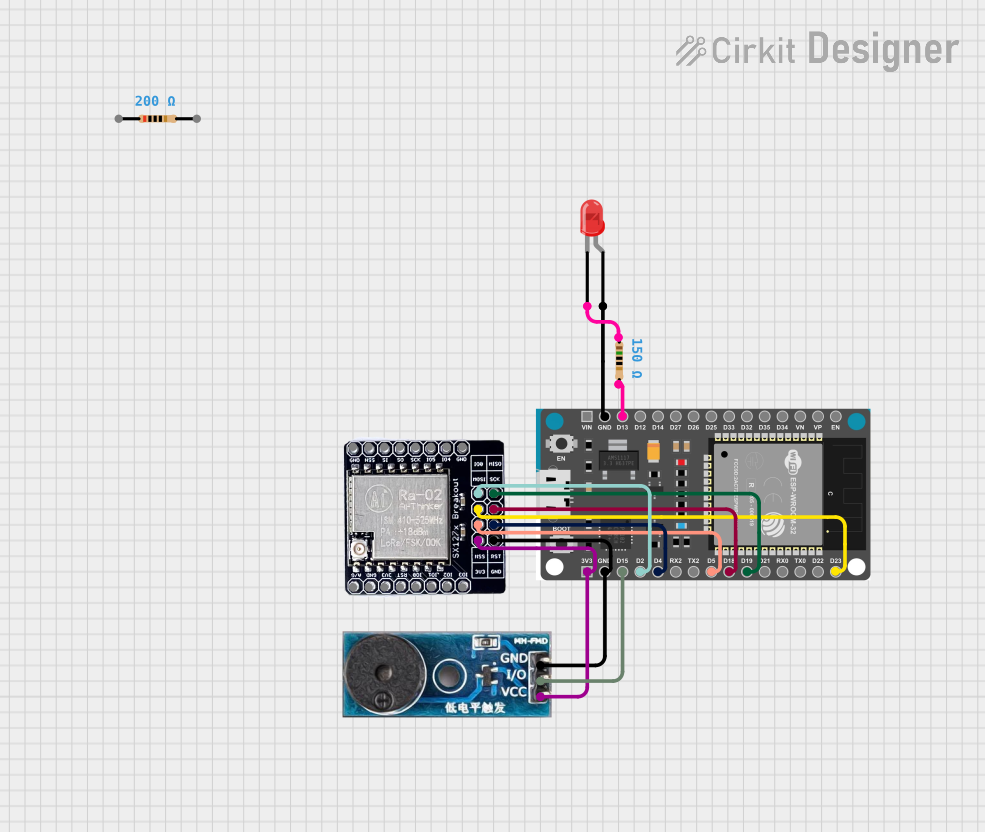 Image of Receiver: A project utilizing LORA_01H in a practical application