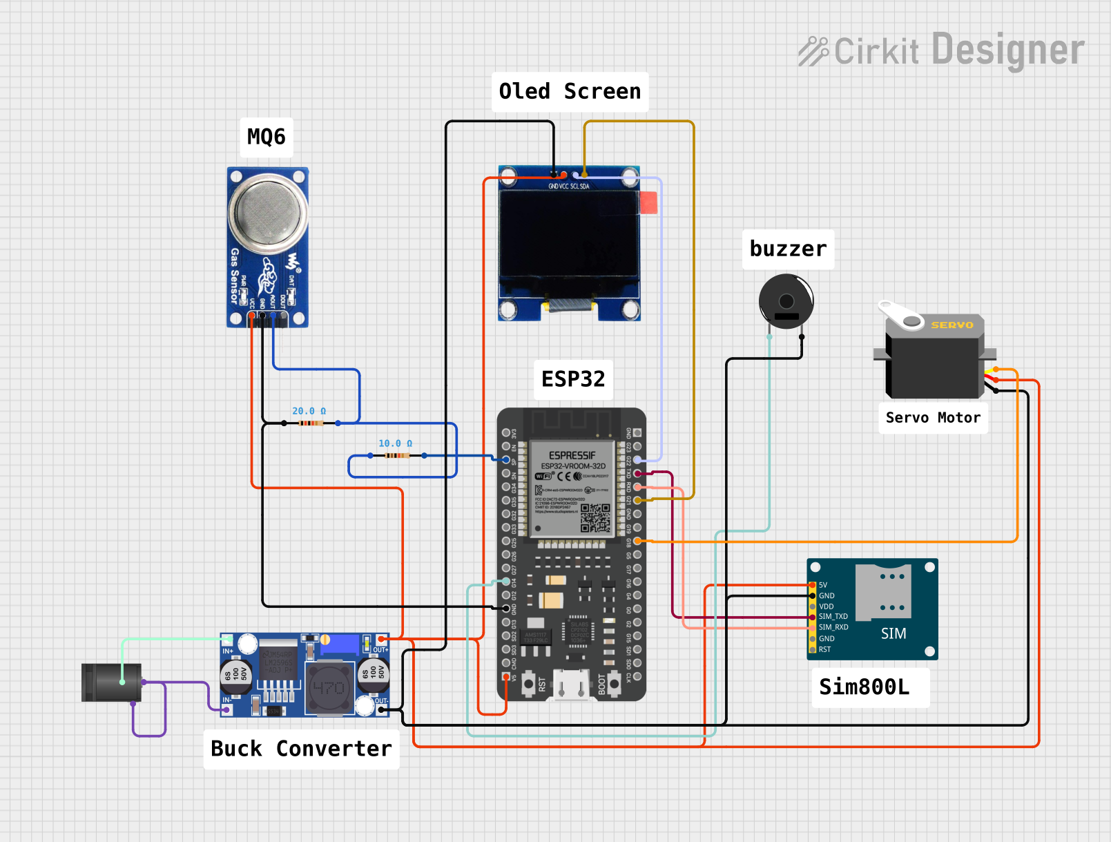 Image of gas monitor2: A project utilizing MSGEQ7 in a practical application