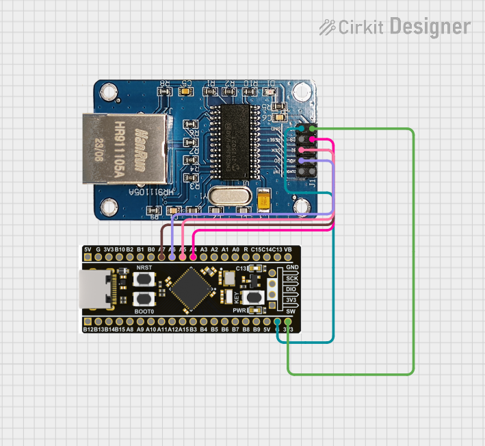 Image of youssef: A project utilizing ENC28J60 Ethernet Module in a practical application