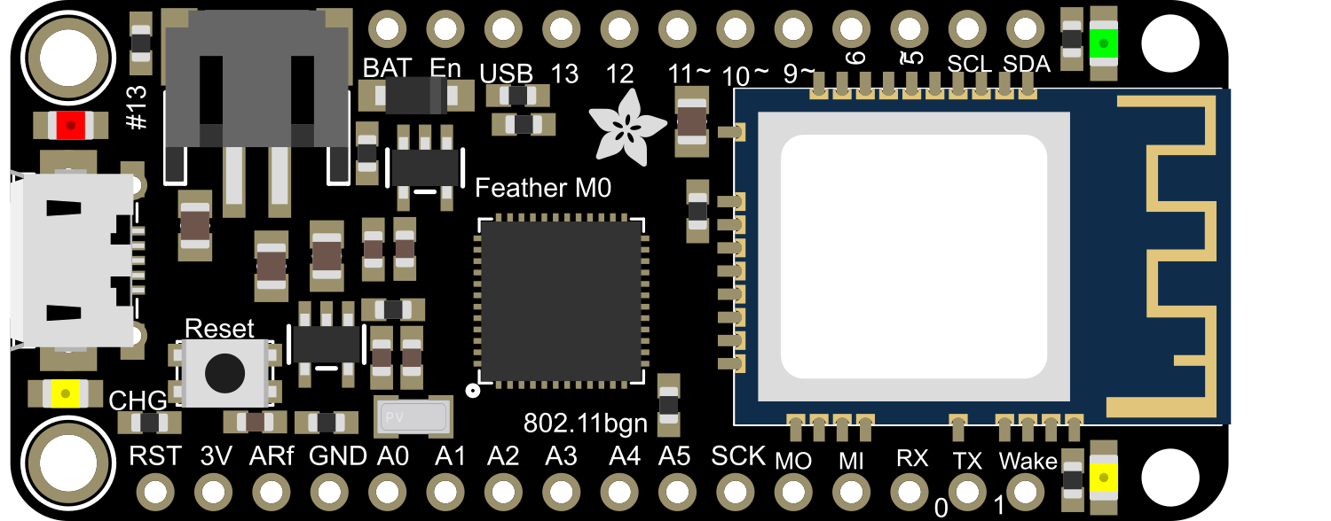 Image of Adafruit Feather M0 WINC1500