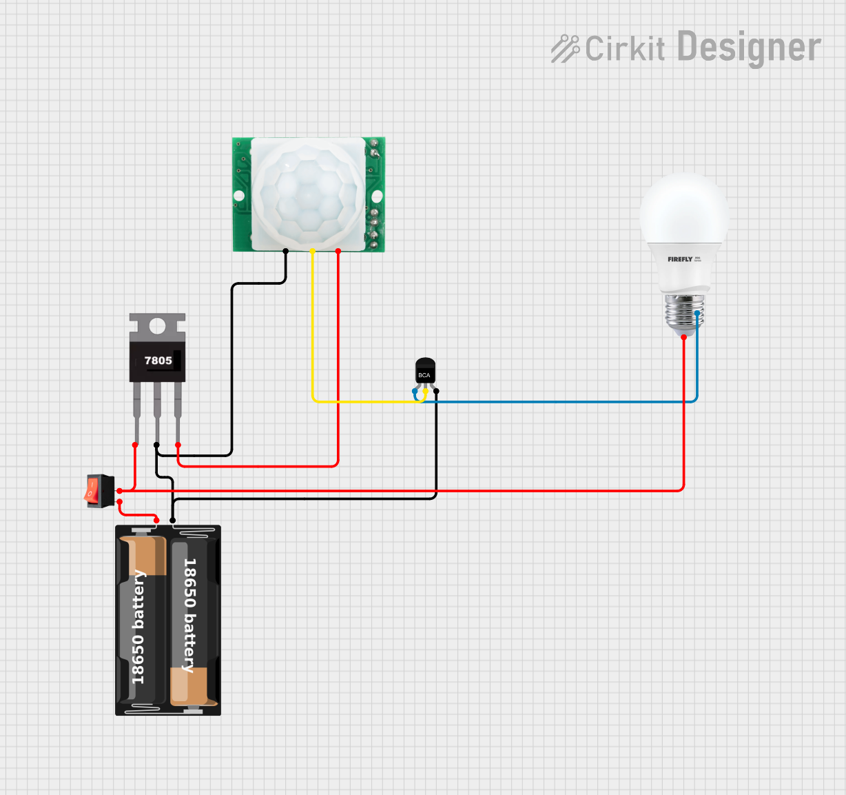 Image of motion detector: A project utilizing HC-SR501 Motion sensor in a practical application