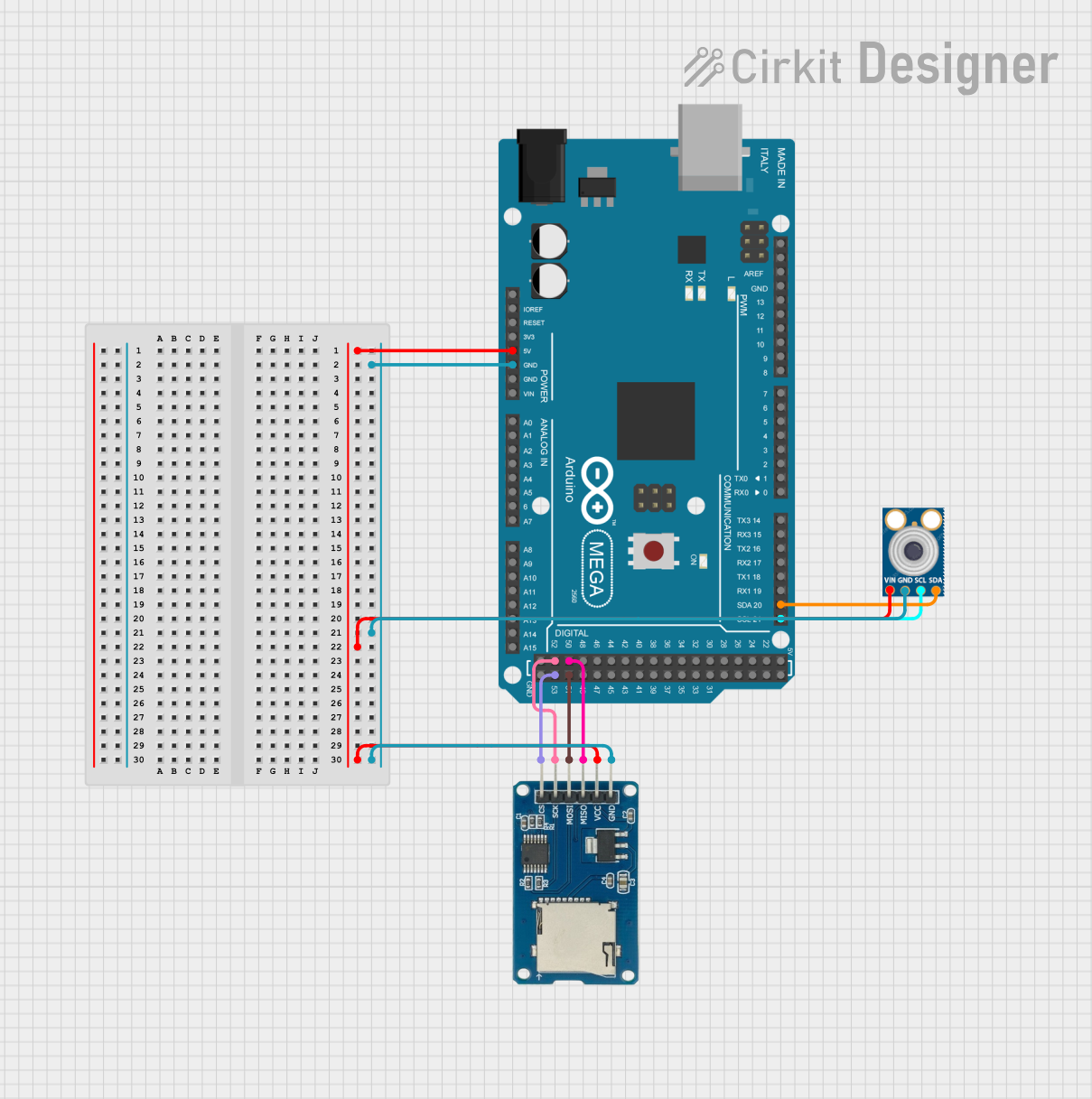 Image of Copy of Gesamt Schaltplan: A project utilizing Adafruit MLX90640 Thermal Camera in a practical application