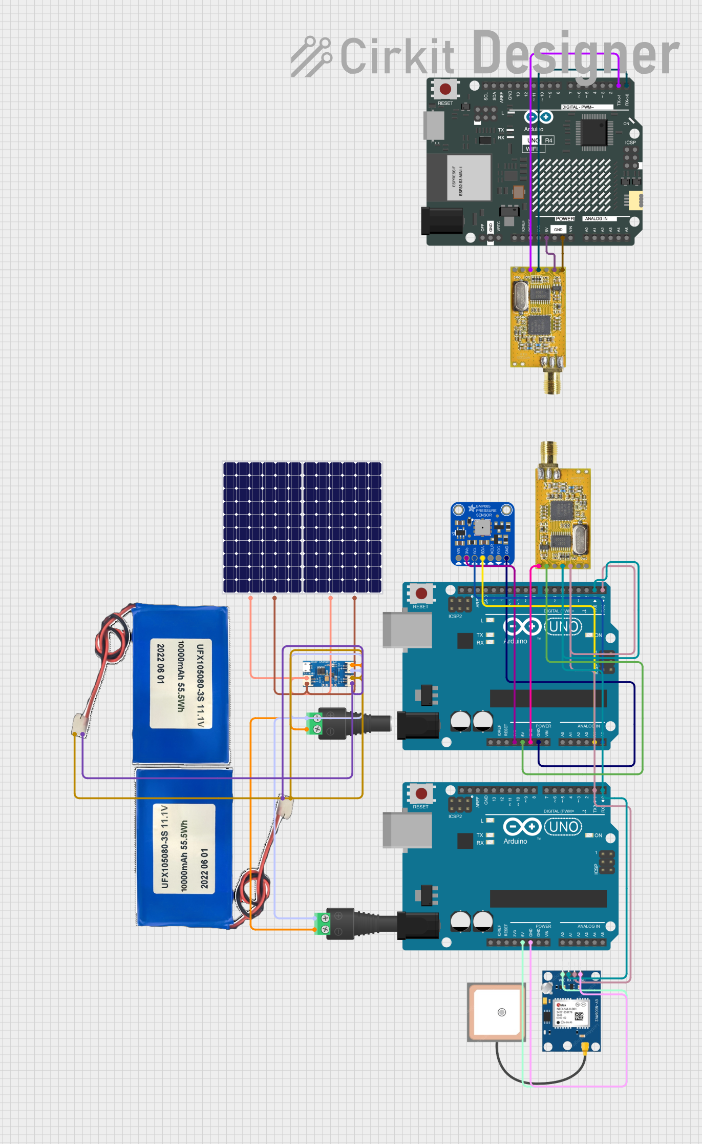 Image of Vicsat-1: A project utilizing APC220 in a practical application