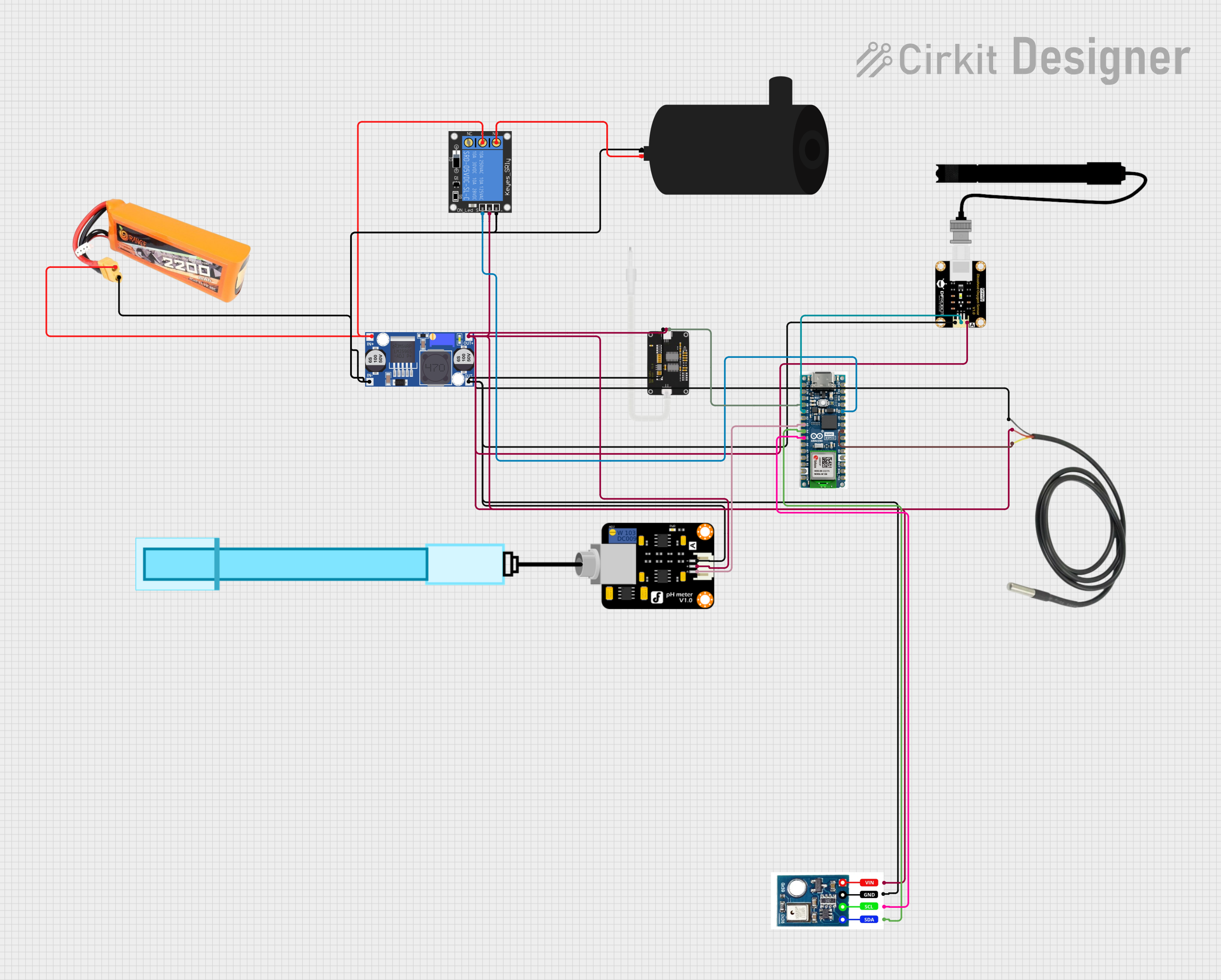 Image of Arduino Nano ESP32-Based Aquaponics Monitoring System with Battery Power