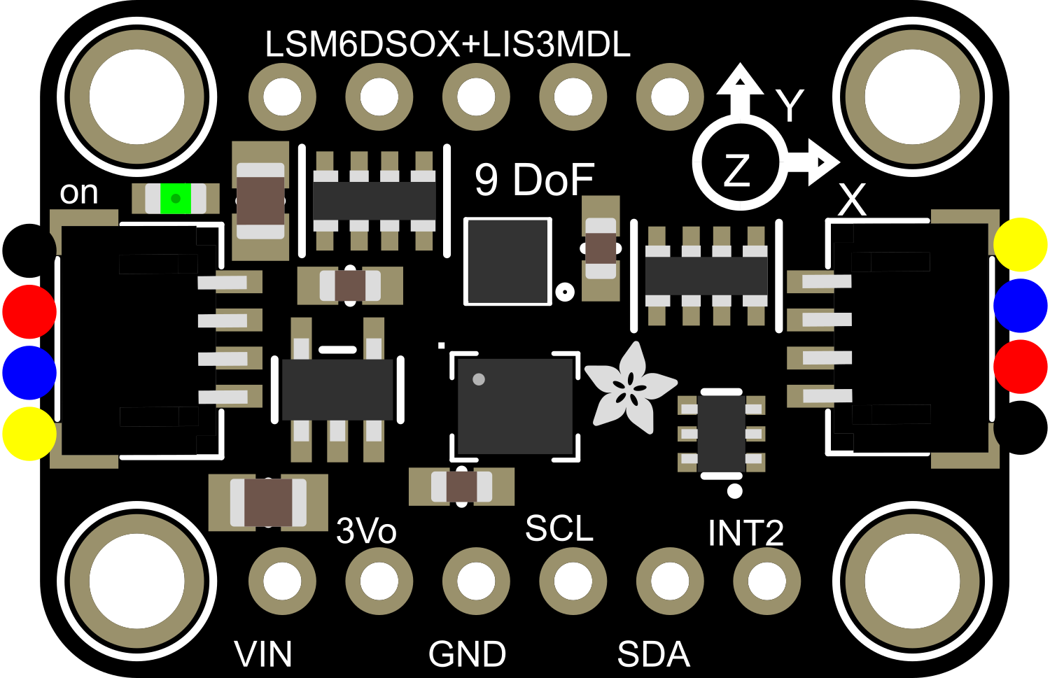 Image of Adafruit Precision 9-DoF LIS3MDL + LSM6DSOX