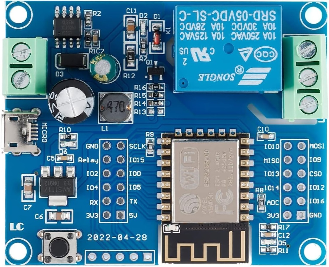 Image of WiFi Single Relay Module ESP DC5-80V Wireless Controller Relay Module Board