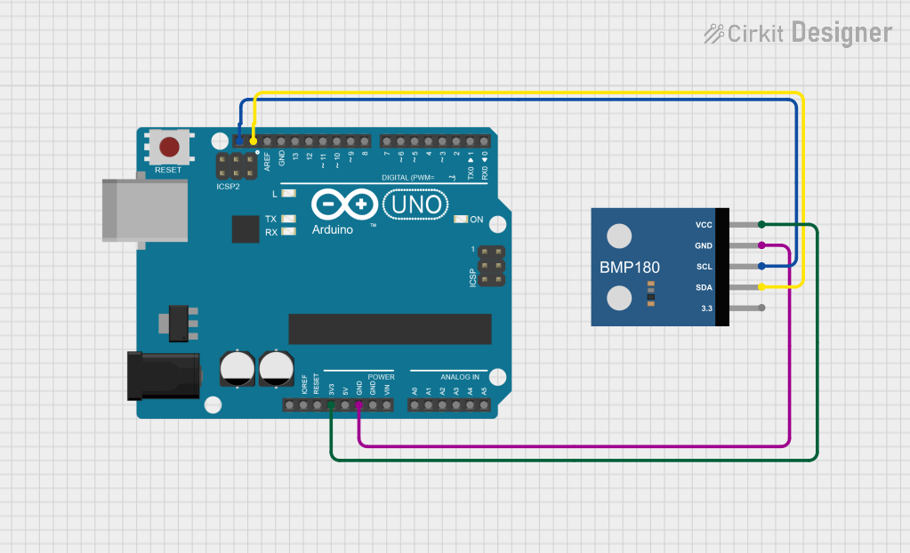 Image of BMP180 Demo: A project utilizing BMP180 in a practical application