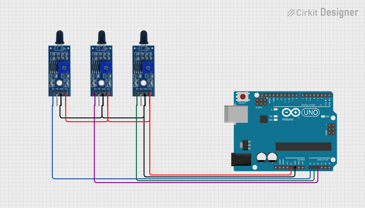 Image of flame sensor: A project utilizing Flamer Sensor in a practical application