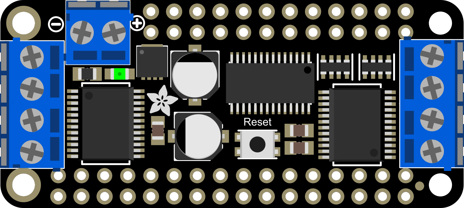 Image of Adafruit DC+Stepper FeatherWing