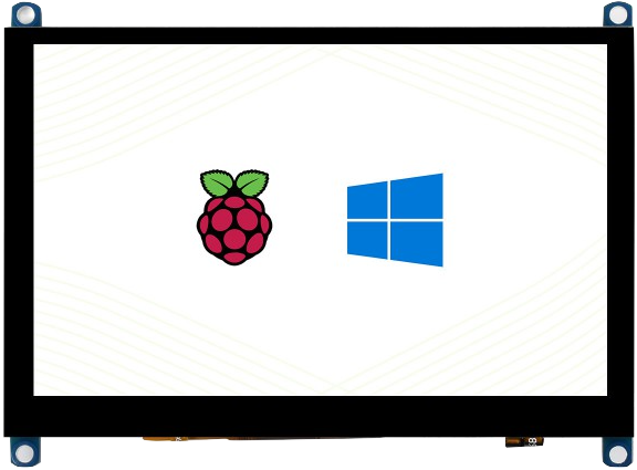 Image of 5inch Capacitive Touch Screen LCD (H) Slimmed-down Version, 800×480, HDMI, Toughened Glass Panel, Low Power