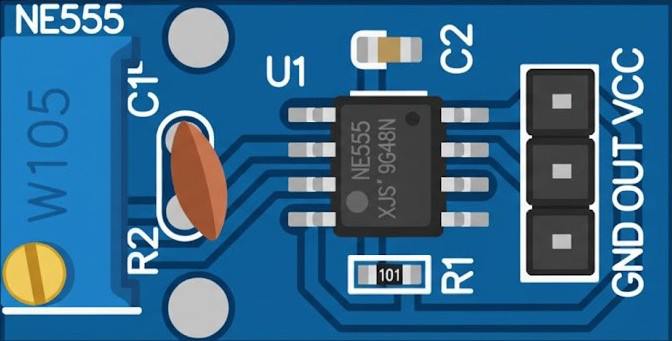 Image of ne555 Pulse Generator Module