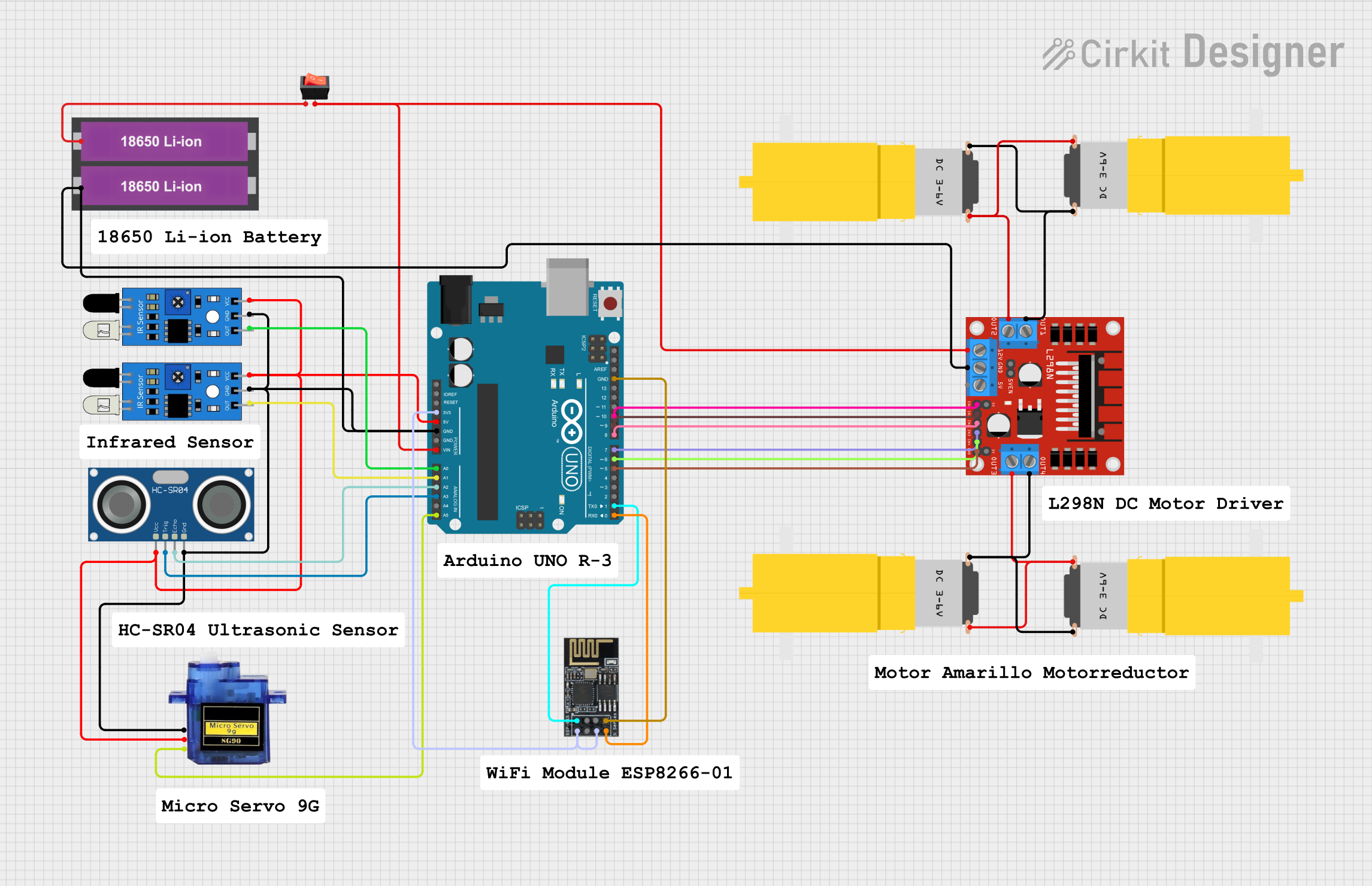Image of CAR1: A project utilizing ARDUINO  in a practical application