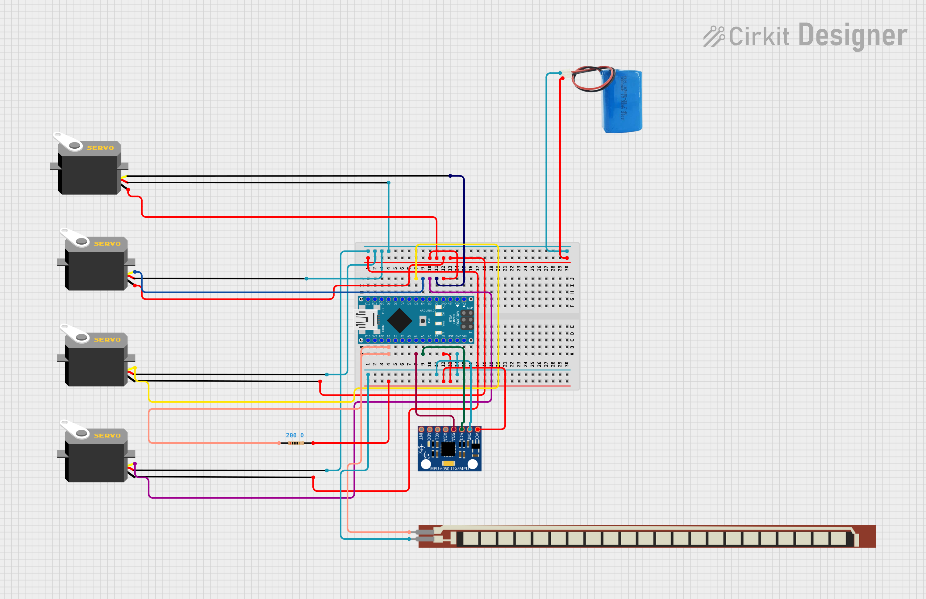 Image of robotic arm: A project utilizing Right Servo in a practical application
