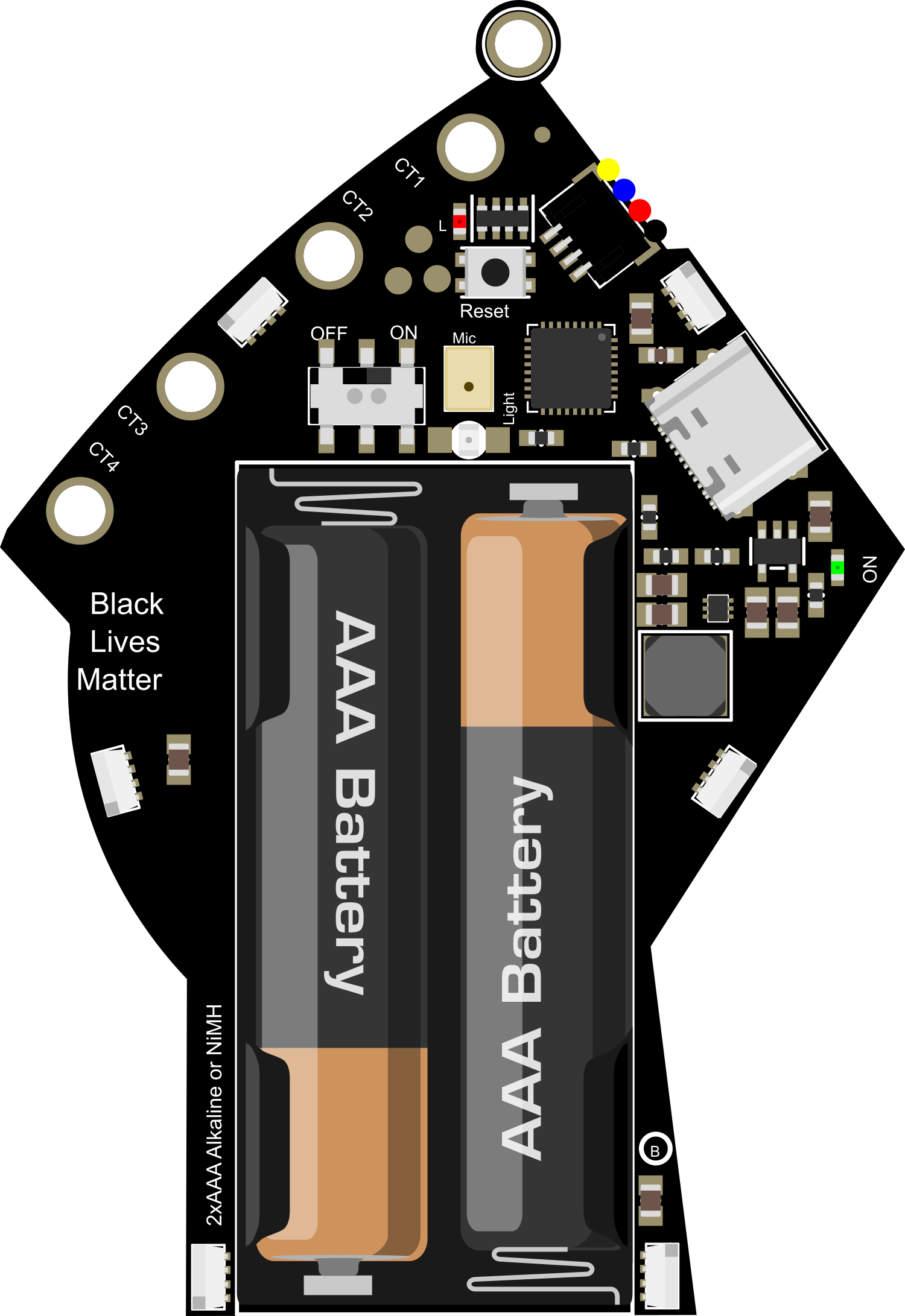 Image of Adafruit BLM Badge