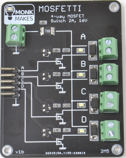 Image of Mosfetti 4 channel MOSFET switch