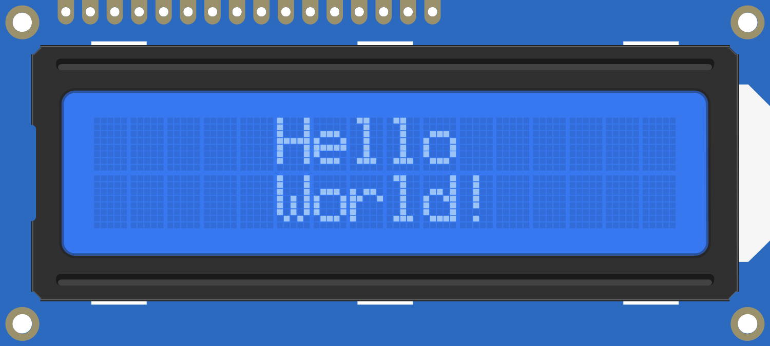 Image of Adafruit Standard LCD 16x2 white on blue