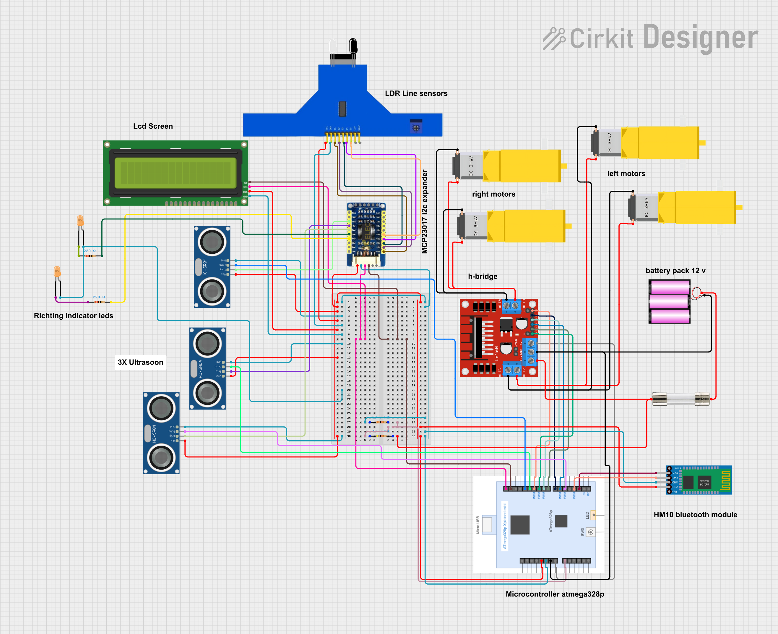Red Button Module Pinout How to Use RedBot MainBoard: Pinouts, Specs, and Examples | Cirkit Designer
