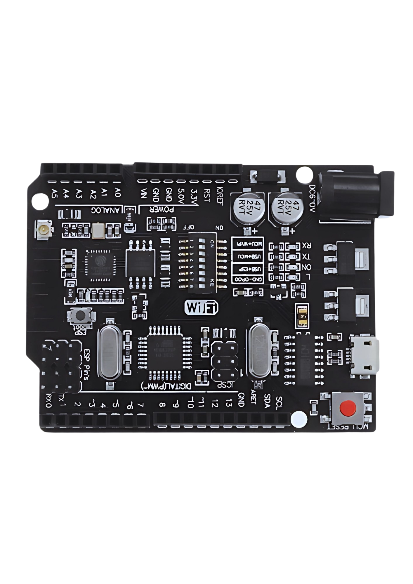 Image of Arduino UNO+WiFi R3 ATmega328P+Node MCU ESP8266 CH340G