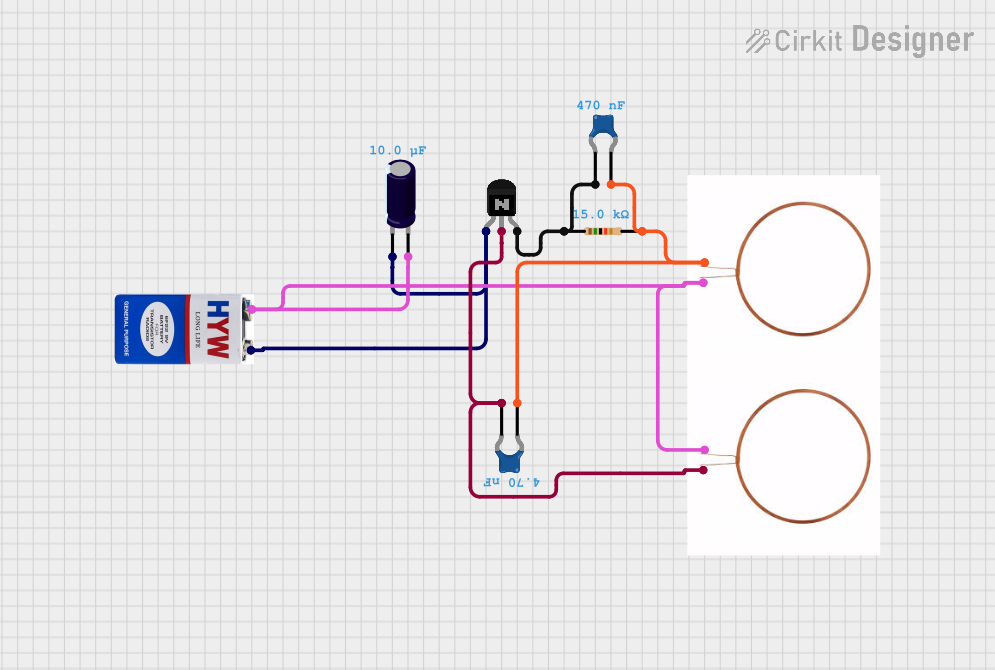 Image of Wireless electricity transfer: A project utilizing NPN Transistor (ECB) in a practical application