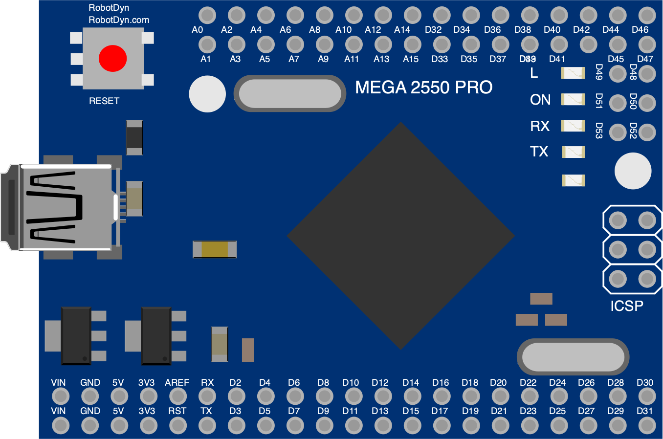 Image of Mega2560 R3 Pro CH340G