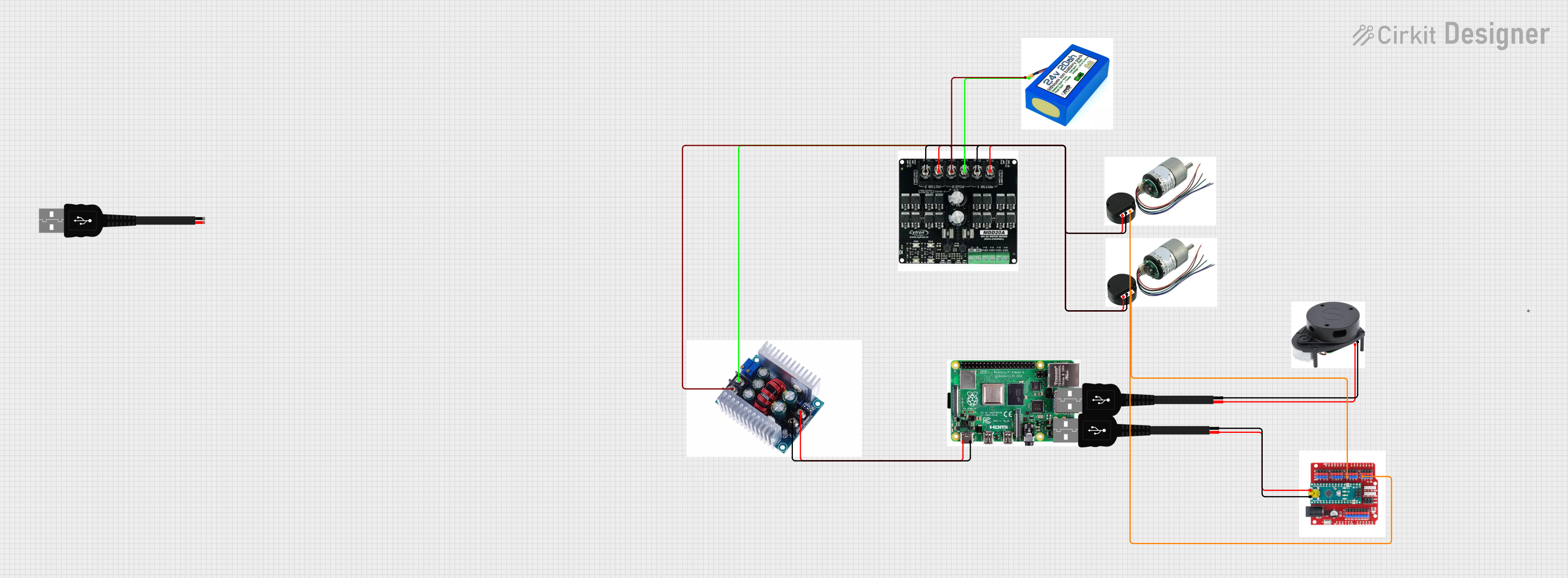 Image of service robot: A project utilizing Mini 360 Buck Converter in a practical application