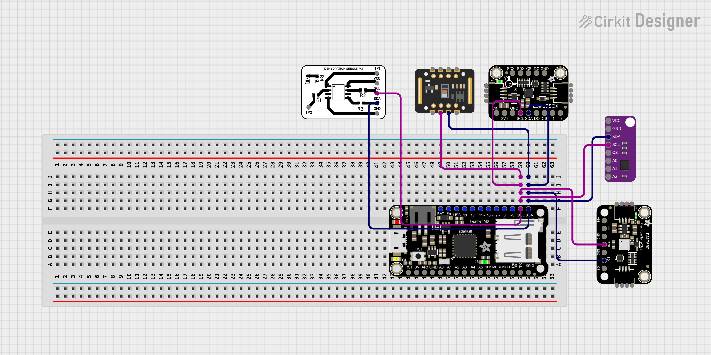 Image of health tracker: A project utilizing Adafruit Metro M0 Express in a practical application