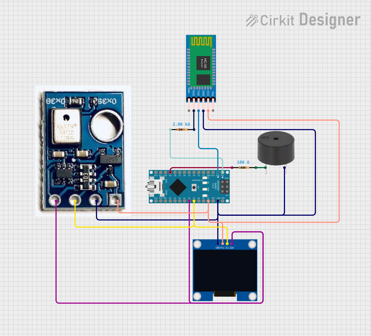 Image of My project (DK): A project utilizing AM2302 Humidity and Temperature Sensor in a practical application