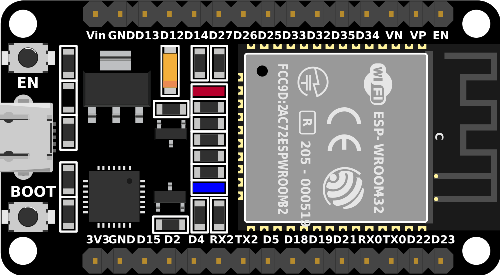 Image of esp32 30 pin