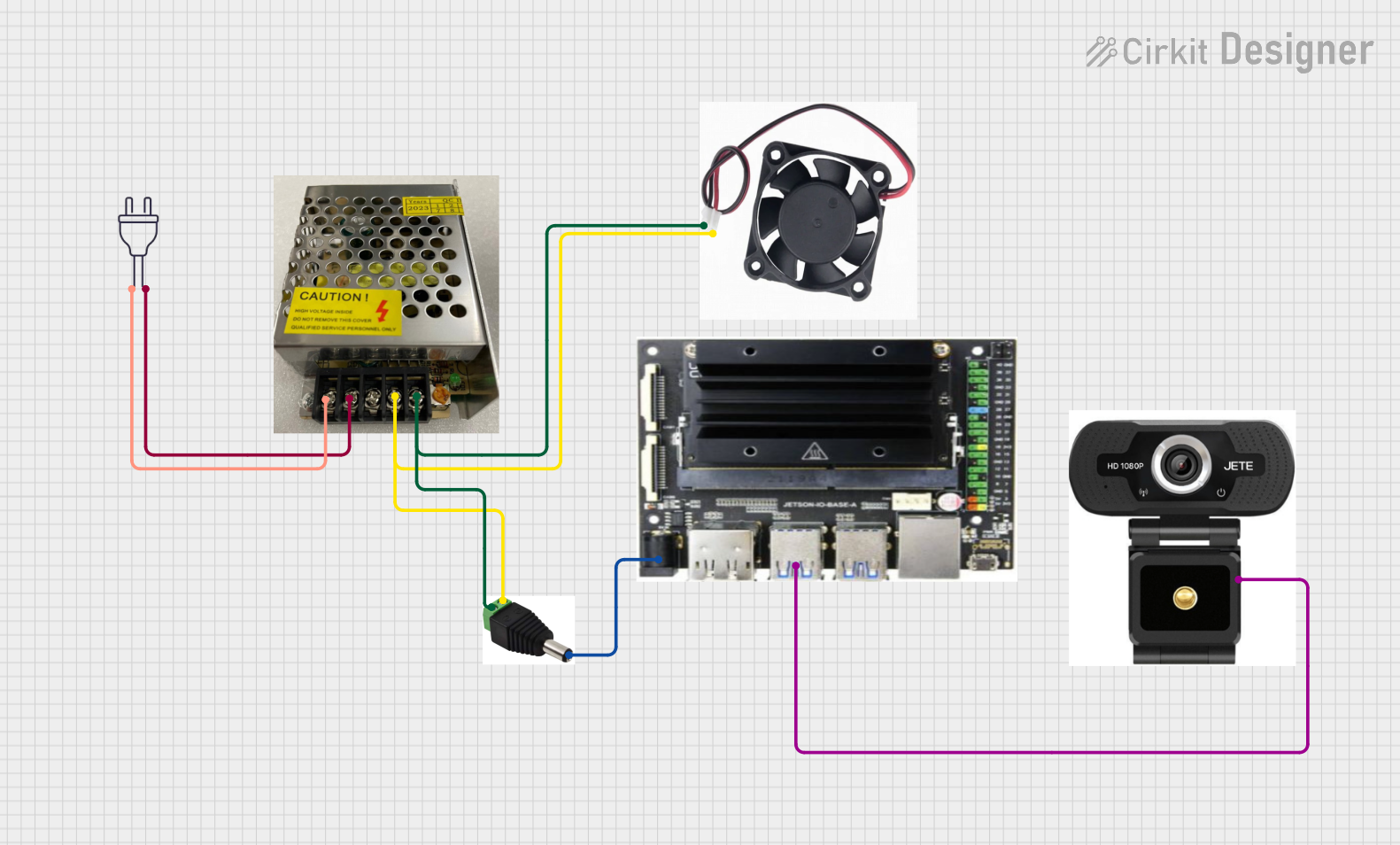 Image of skematik: A project utilizing jetson  nano B01 in a practical application