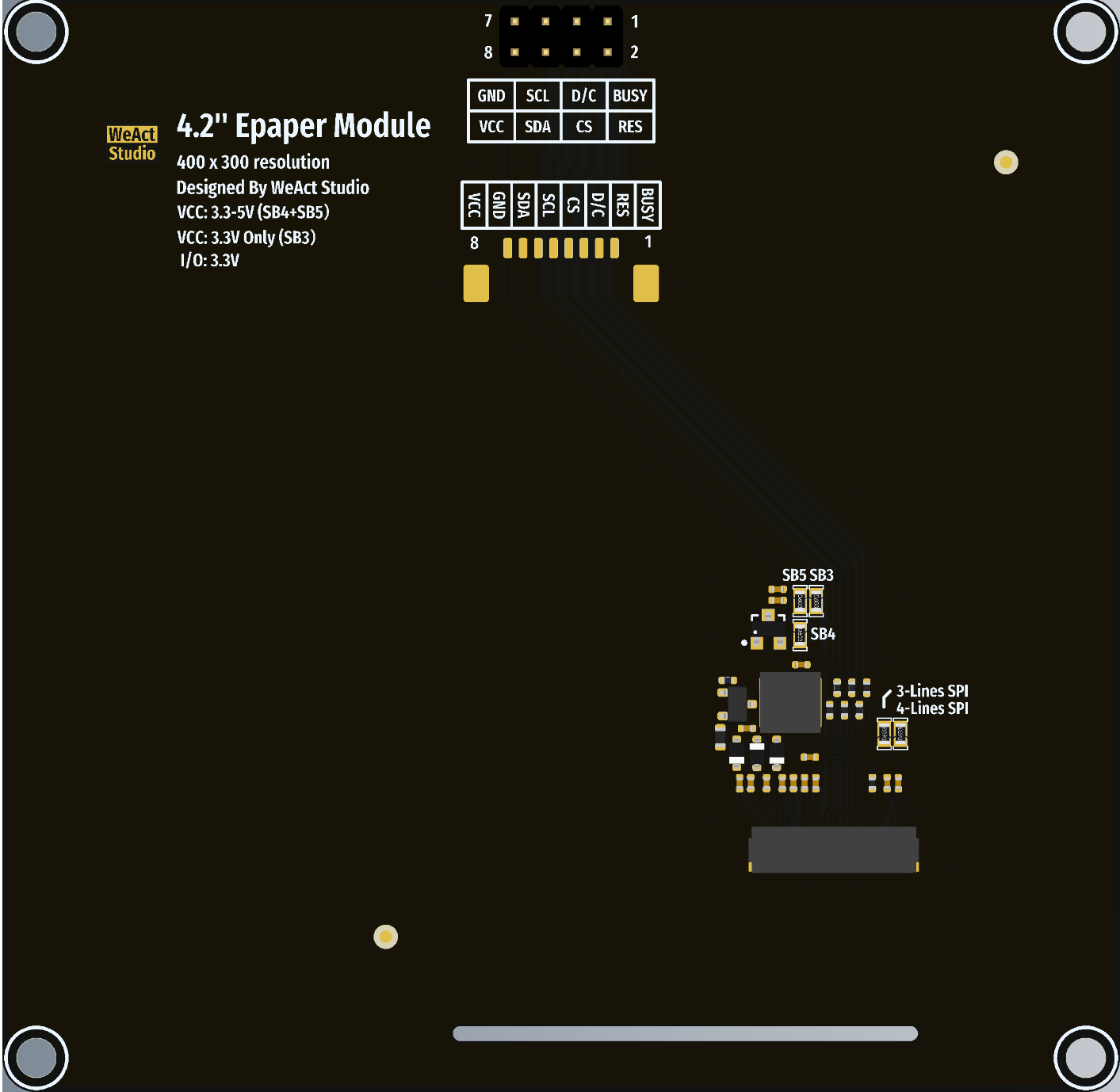 Image of WeAct 4.2 E-paper module