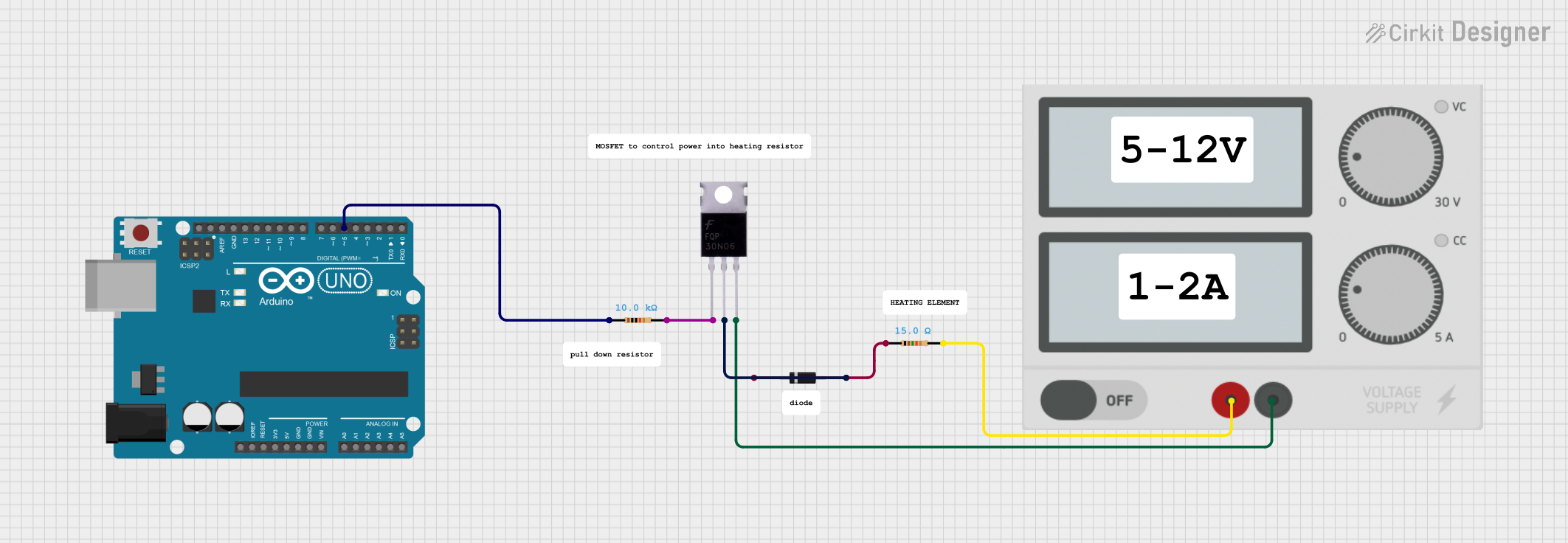 Image of me3902stuff: A project utilizing Mosfet in a practical application