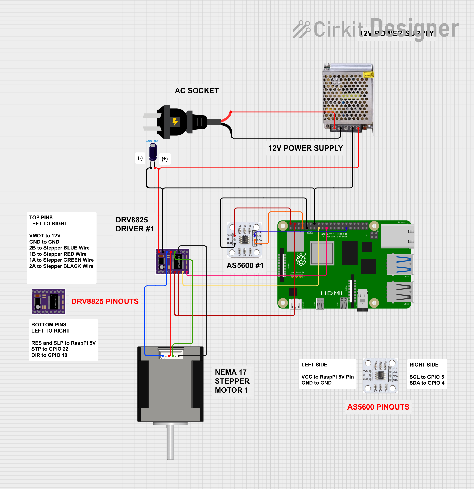 Image of motor 1 : A project utilizing PF25-48 Step Motor in a practical application