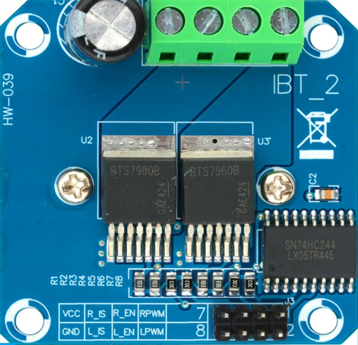Image of BTS 7960 Motor Drver 43a