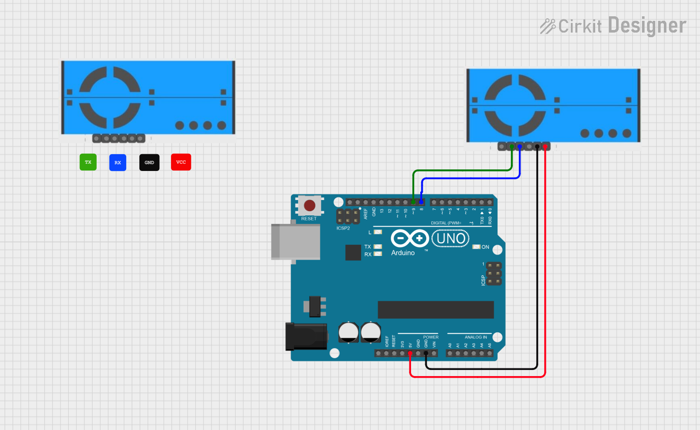 Image of Plantower PMS7003 Dust sensor: A project utilizing PMS5003 Board (6-pin) in a practical application