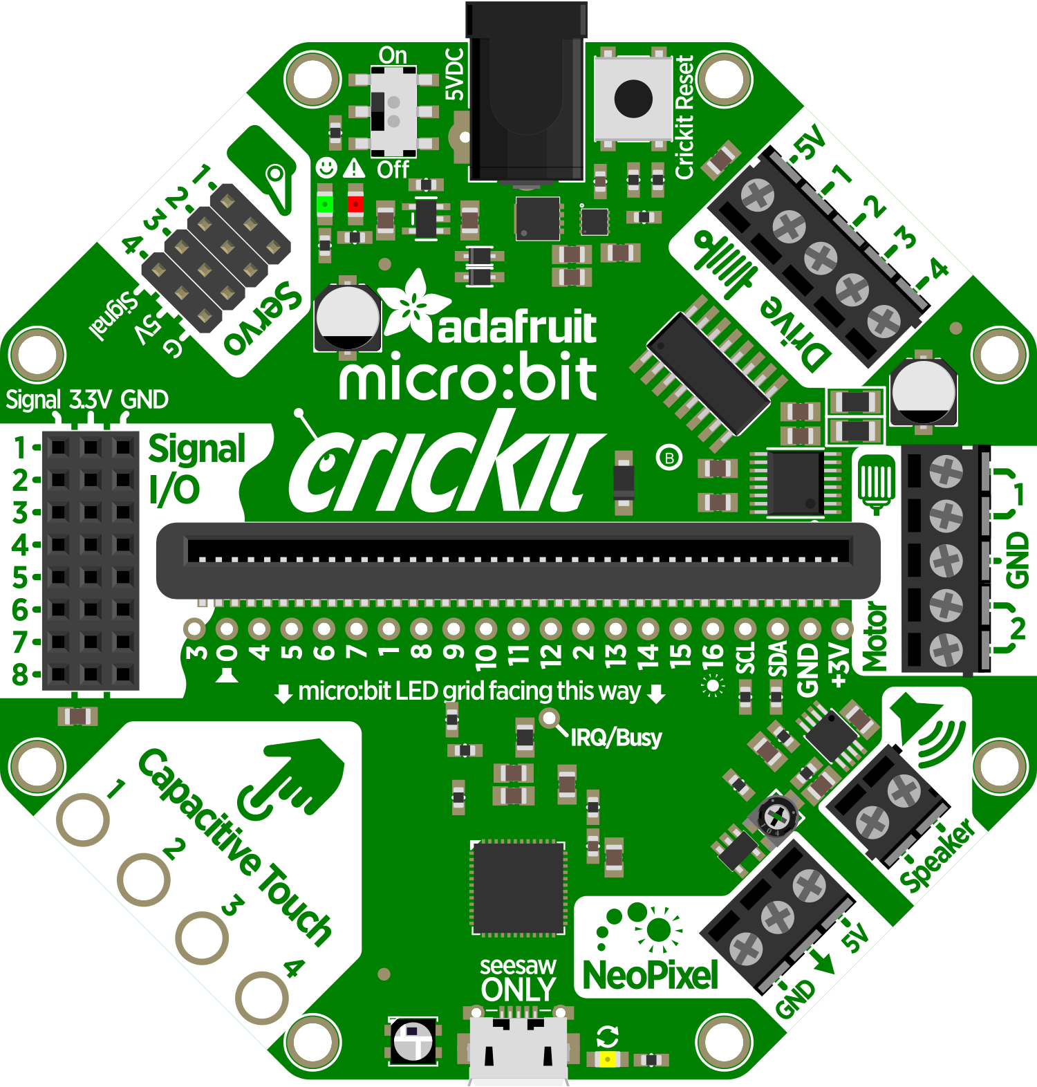 Image of Adafruit Crickit for microbit