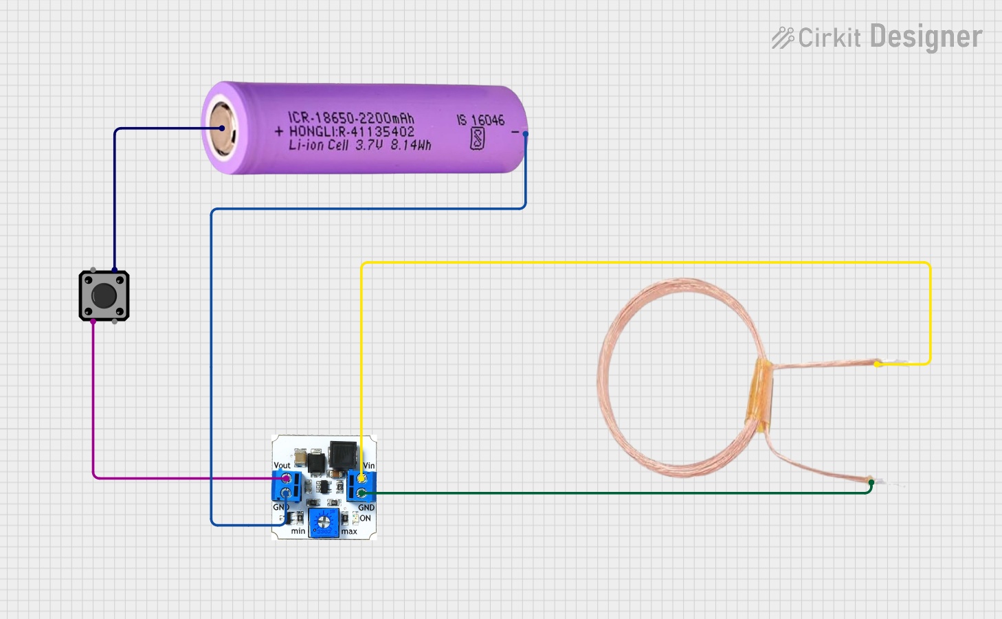 Image of circuit : A project utilizing Adafruit Switched 12mm Coin Cell Breakout in a practical application