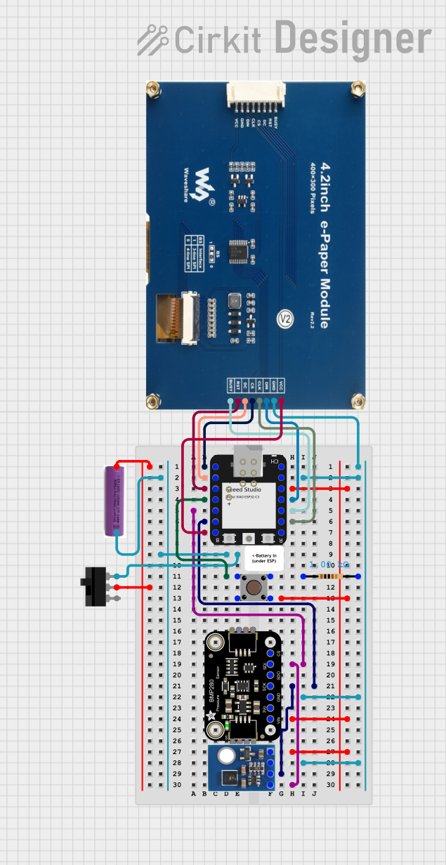 Image of Micro Final Project: A project utilizing Adafruit 2.13in Monochrome E-Ink Bonnet in a practical application