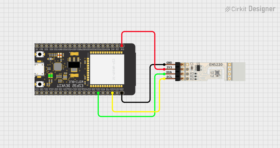 Image of Copy of ENS220_Arduino_I2C_connection: A project utilizing ENS161_Evaluation_Kit_SPI in a practical application
