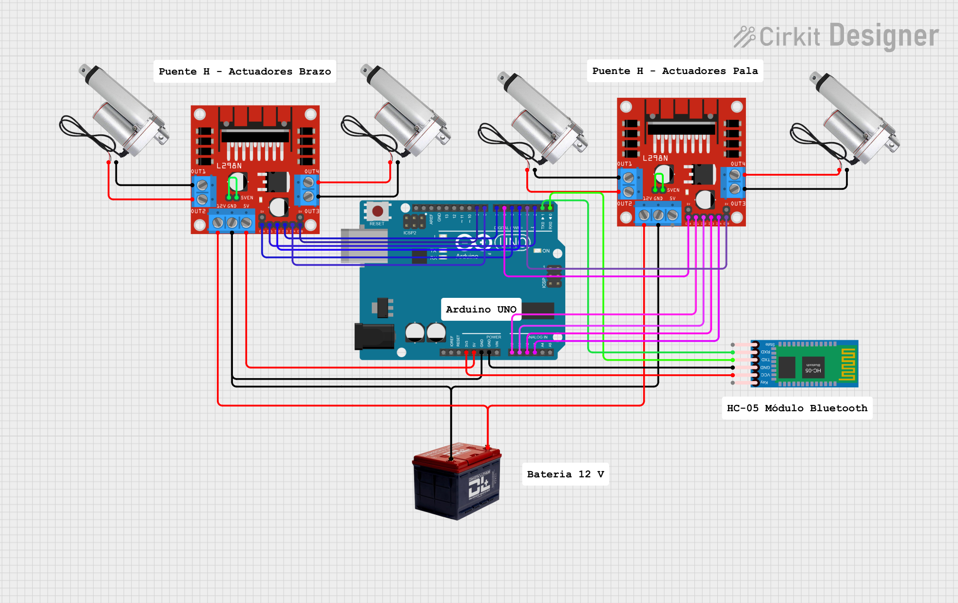 Image of Capstone - Prototipado Circuito 1: A project utilizing Linear actuator in a practical application