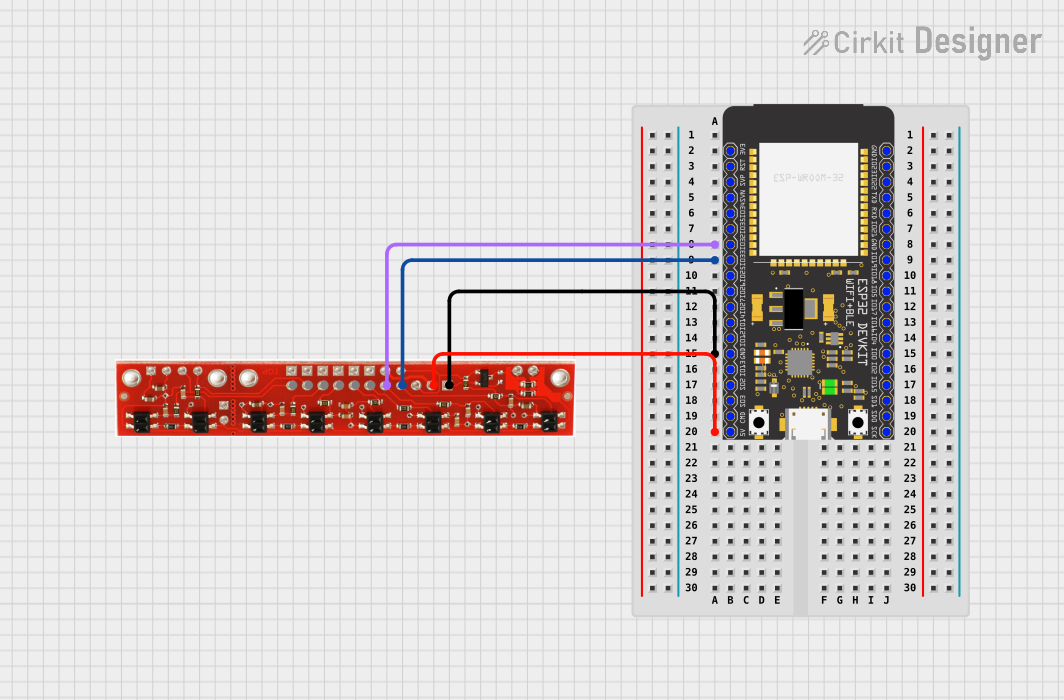 Image of line sensor: A project utilizing Line Sensor in a practical application