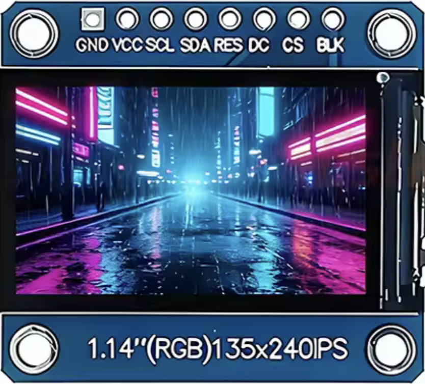 Image of 1.14 Inch IPS TFT LCD Display 135x240