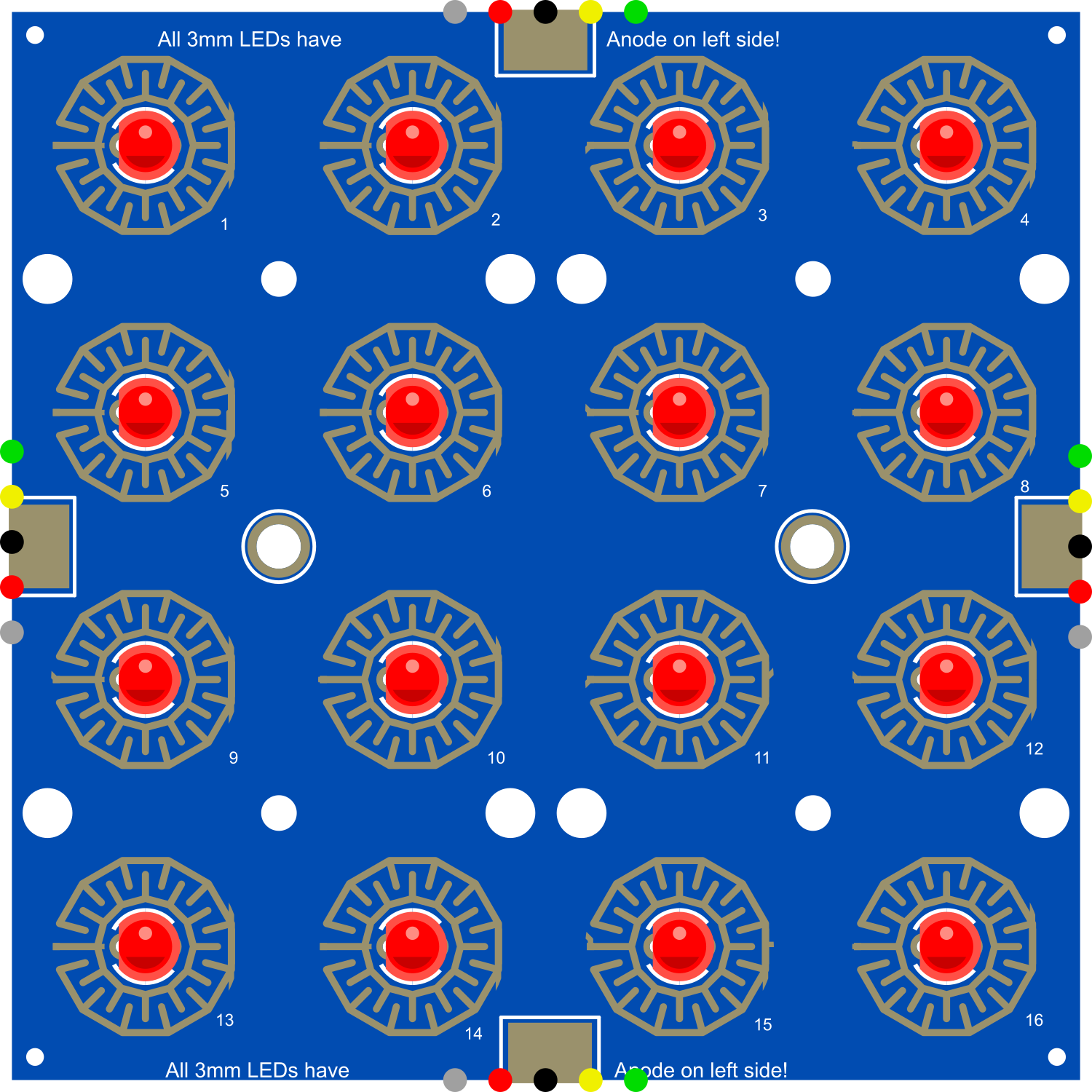 Image of Adafruit Trellis Monochrome Driver PCB for 4x4 Keypad and 3mm LEDs