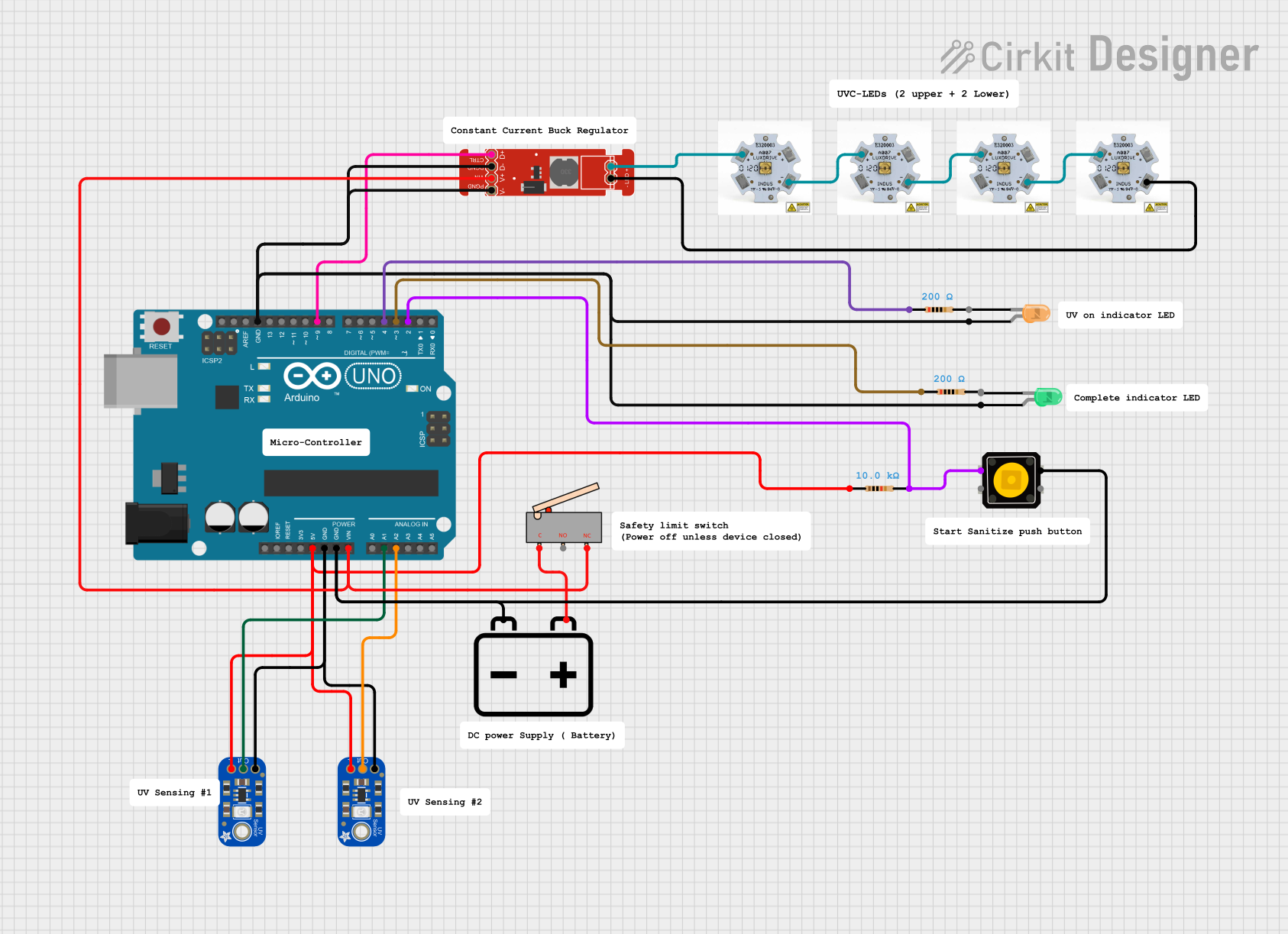 Image of SAN-CATH: A project utilizing Adafruit SI1145 Digital UV Index + IR + Visible Light Sensor in a practical application