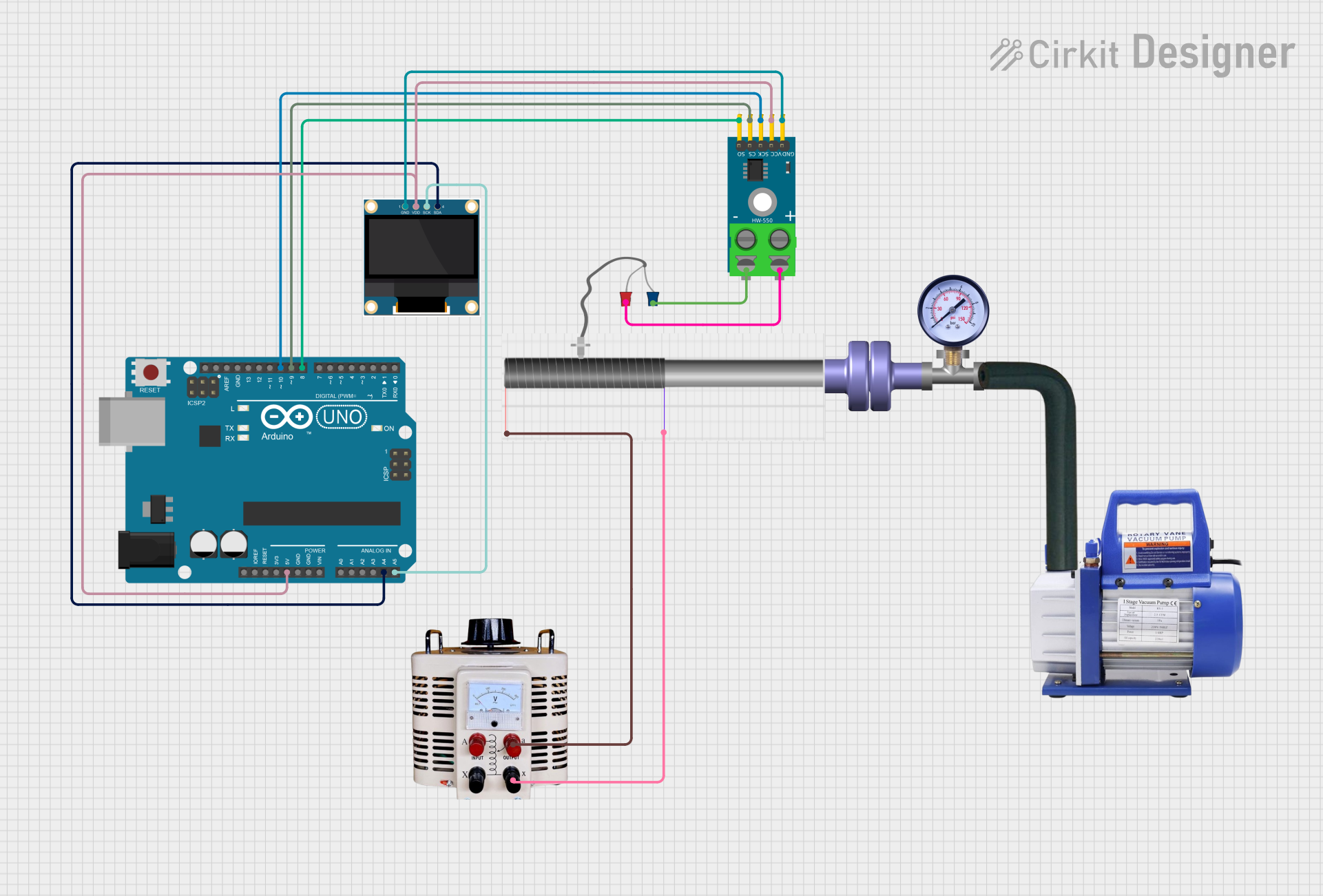 Image of schematic: A project utilizing thermocouple in a practical application